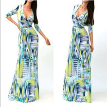 sexy-women-package-bodycon-maxi-dress-fashion-v-neck-long-sleeve-printed-long-casual-dresses BBL