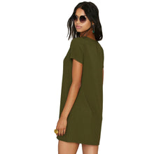 sexy-women-dress-tie-up-criss-solid-o-neck-short-sleeves-casual-dress-bandage-mini-party-dress-vestidos BBL