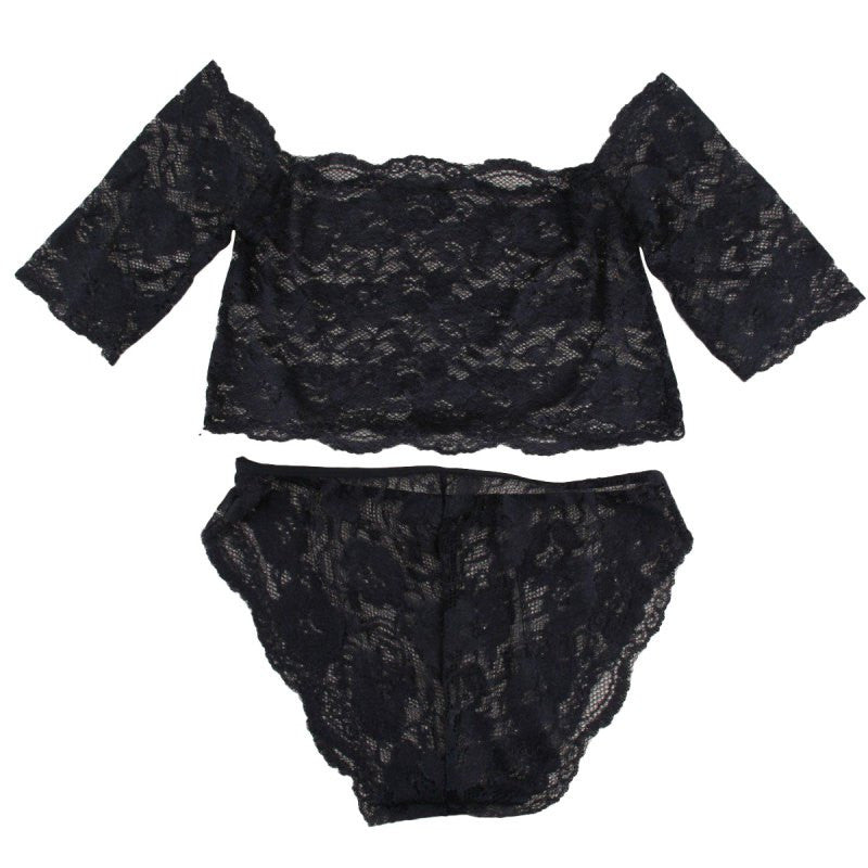 sexy-womens-black-thin-lace-bra-tops-panty-underwear-sets-breathable-hollow-out-crop-tops BBL