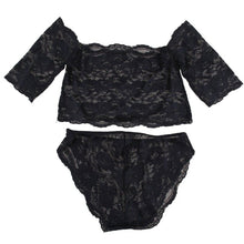 sexy-womens-black-thin-lace-bra-tops-panty-underwear-sets-breathable-hollow-out-crop-tops BBL