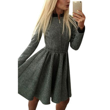 sexy-womens-body-con-long-sleeve-short-mini-dresses-zipper-pleated-casual-dress-py8 BBL