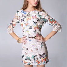 sexy-womens-crewneck-floral-butterfly-lace-causal-short-mini-party-dress BBL