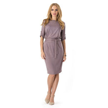 sexy-womens-elegant-wear-to-work-party-dress-round-neck-straight-formal-club-dresses-with-belt BBL
