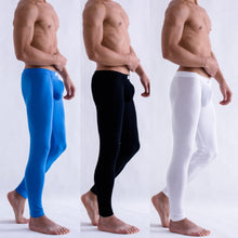 solid-color-mens-long-johns-pants-thermal-underwear-low-rise-underpants-m-l-xl BBL