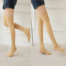 solid-color-women-lady-girl-thigh-high-stockings-over-knee-cotton-long-stocking-new BBL