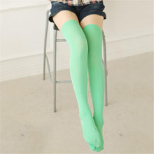 solid-color-women-lady-girl-thigh-high-stockings-over-knee-cotton-long-stocking-new BBL