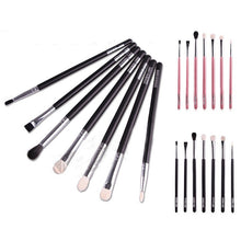 Women's Lady Makeup brushes Blend Shadow Angled Eyeliner Smoked Bloom Eye Brushes Set &Whloesale