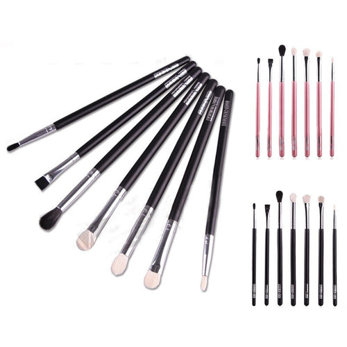 Women's Lady Makeup brushes Blend Shadow Angled Eyeliner Smoked Bloom Eye Brushes Set &Whloesale