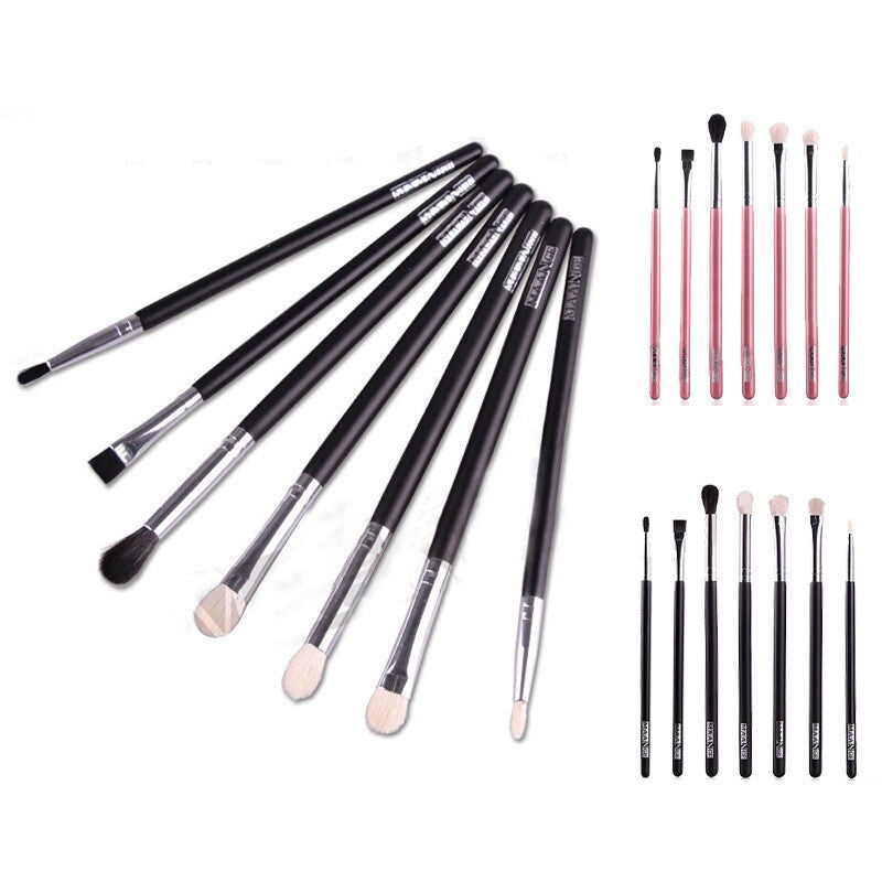 Women's Lady Makeup brushes Blend Shadow Angled Eyeliner Smoked Bloom Eye Brushes Set &Whloesale