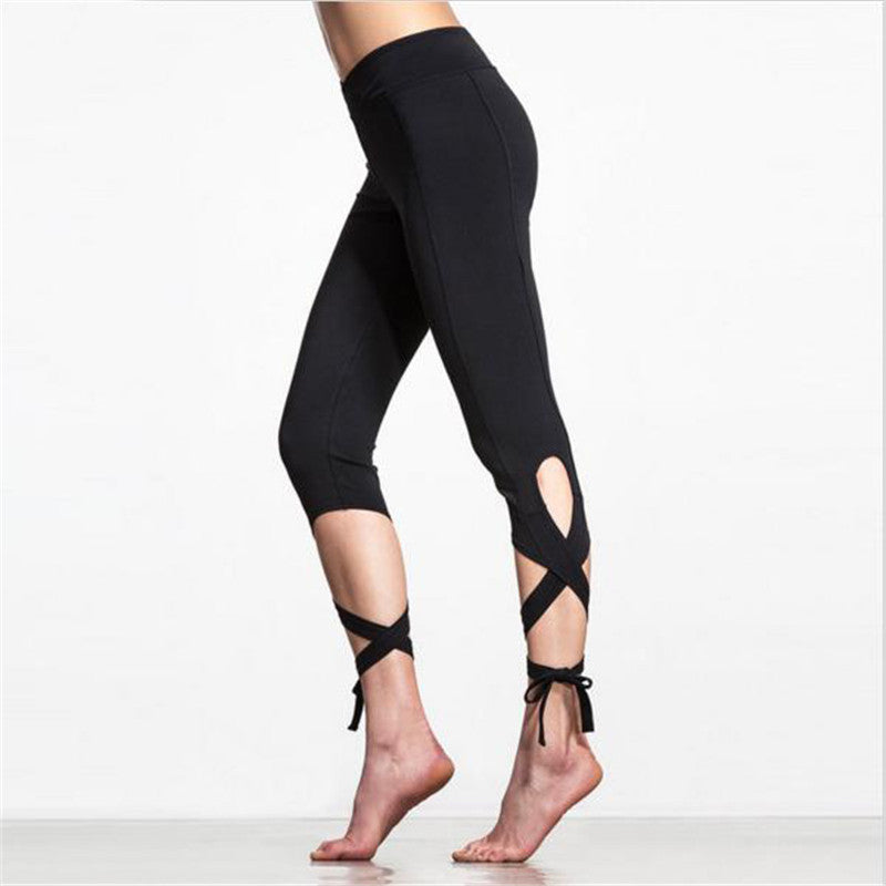 Sports Stretch Leggings Women Fitness Gym Pants Elastic Quick Dry Running Pants Athletic Sports Jogging Workout Ballet Leggings