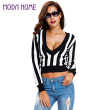 women-sweaters-pullovers-deep-v-neck-crop-tops-striped-long-sleeve-knitted-sweater-outwear-roupas-femininas BBL