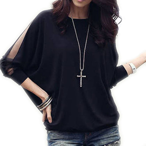 women-t-shirt-cotton-loose-shirt-dolman-batwing-lace-top-sleeve-novelty-tshirt BBL