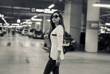 Black White Casual Women Blazer Slim Fit OL Elegant Blaser One Button Plus Size Women Blazers And Jackets