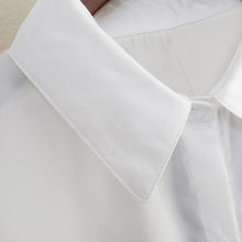 Rose Flower Printed Long Sleeve Blouse Women Turn Down Collar Chiffon Shirts White Big Size Women Office Shirt