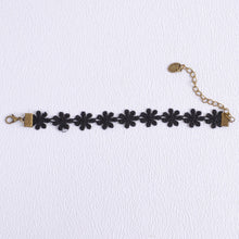 statement-choker-necklace-bracelet-black-daisy-flower-lace-jewelry-set-with-extended-chain-women-accessories BBL