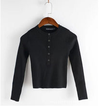 Strentch knitted Open Button Short Sweater AA American brandy Melville Long Sleeve Crop Tops Jumper Knitwear