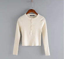 Strentch knitted Open Button Short Sweater AA American brandy Melville Long Sleeve Crop Tops Jumper Knitwear