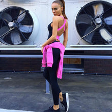 Stretchy Sport Jumpsuit Skinny Rompers Womens Jumpsuit Sexy Open Back Bandage Bodycon Jumpsuit Sportswear Rompers Women Overalls