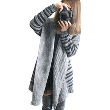 Striped Sweaters Plus Size Women Ladies cardigans Knitted Warm Women Cardigans Clothing Sweater Oversized