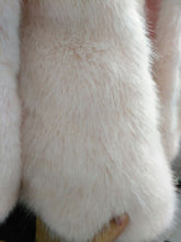 Stylish Long Hairy Spliced Short Hairy Sleeve Shaggy Faux Fox Fur Coat Woman Pink Faux Fur Jackets Short Outerwear