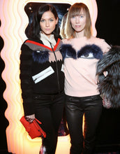 Stylish Monster Beading Real Raccoon Fur Eye Eyelash Patchwork Faux Wool Fur Thin Parka Coat Luxury Lady Jacket Outwear
