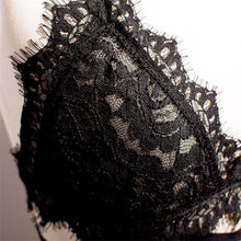 Sexy Black Lace Bralette Hollow Out Crochet Top Women Strappy Bra See Through Crop Top Sexy Underwear