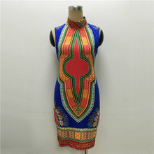 Sleeveless Tribal Print Dress Sexy Slim Bodycon Dress Plus Size Ethnic Printed Mini Dresses For Women Ladies