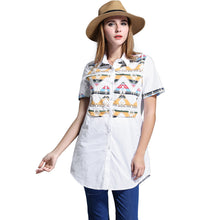 blusa-feminina-long-women-blouse-plus-size-geometric-pattern-women-shirt-buttons-short-sleeve-asymmetrical-hem-casual-top BBL