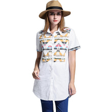 blusa-feminina-long-women-blouse-plus-size-geometric-pattern-women-shirt-buttons-short-sleeve-asymmetrical-hem-casual-top BBL