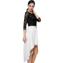 dress-3-4-sleeve-lace-women-mid-calf-dress-asymmetric-hem-hollow-out-vintage-party-dresses-vestidos BBL