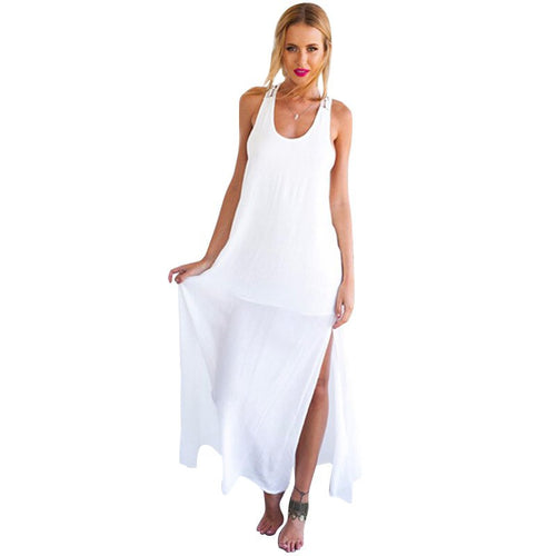 long-dresses-back-hollow-elegant-beach-casual-solid-white-women-chiffon-lace-dress-l4 BBL