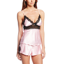sexy-women-nightwear-2pcss-sets-silk-pijamas-sleepwear-lace-deep-v-sleeveless-suspenders-lingerie-set BBL