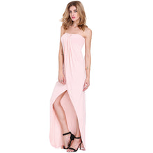strapless-women-maxi-long-dress-bandeau-off-shoulder-draped-asymmetric-beach-dress-sexy-prom-gown-party-dress-pink BBL
