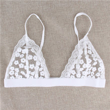 Style Beach Strappy Bra Sexy Lace Crop Top Embroidery Crochet Tops Women Black White Bustier Crop Top Lace Bralette