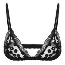 Style Beach Strappy Bra Sexy Lace Crop Top Embroidery Crochet Tops Women Black White Bustier Crop Top Lace Bralette