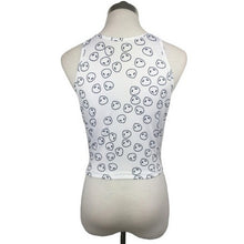 Style Alien Crop Top Sleeveless Sexy Top Cropped Tight Women Tank White Printed Women Tops Short T Shirt For Women