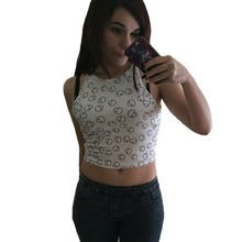 Style Alien Crop Top Sleeveless Sexy Top Cropped Tight Women Tank White Printed Women Tops Short T Shirt For Women
