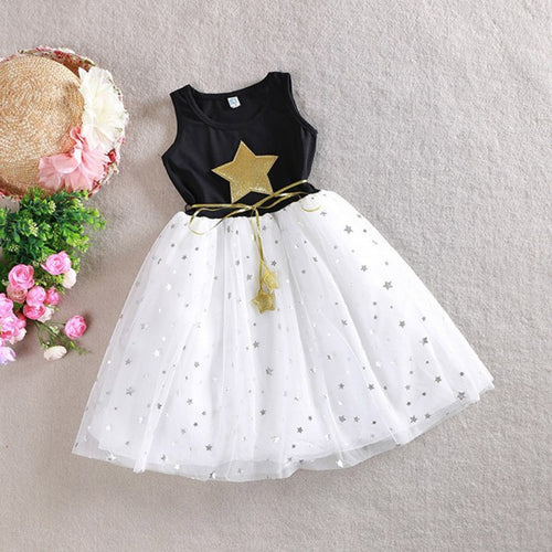 style-children-kids-baby-girls-one-piece-dresses-stars-sequins-tulle-bow-dress-tutu-dress BBL