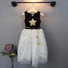 style-children-kids-baby-girls-one-piece-dresses-stars-sequins-tulle-bow-dress-tutu-dress BBL
