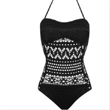 Style Crochet Lace Bodysuit Women Bathing Suit High Waist Swimwear Sexy Bodysuit Hollow Out Padded Monokini