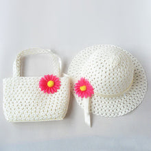 style-sun-hat-girls-kids-straw-cap-beach-hats-bag-flower-tote-handbag-bags-suit BBL