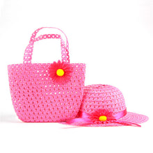 style-sun-hat-girls-kids-straw-cap-beach-hats-bag-flower-tote-handbag-bags-suit BBL