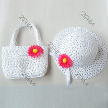 style-sun-hat-girls-kids-straw-cap-beach-hats-bag-flower-tote-handbag-bags-suit BBL
