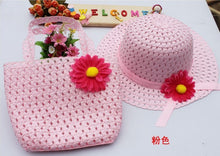 style-sun-hat-girls-kids-straw-cap-beach-hats-bag-flower-tote-handbag-bags-suit BBL