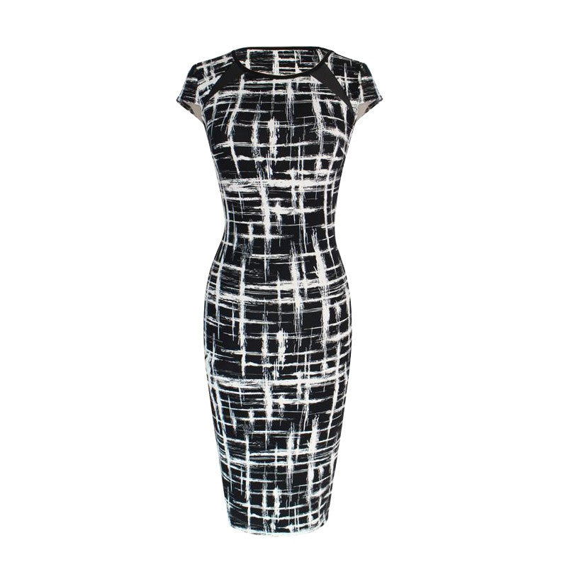 women-bodycon-dress-short-sleeve-knee-length-dress-ol-formal-work-short-dresses BBL