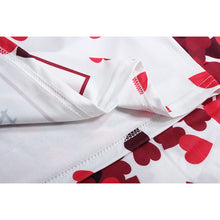women-dress-red-heart-print-party-casual-dresses-half-sleeve-o-neck-mini-dress-vestidos-plus-size BBL