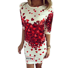 women-dress-red-heart-print-party-casual-dresses-half-sleeve-o-neck-mini-dress-vestidos-plus-size BBL