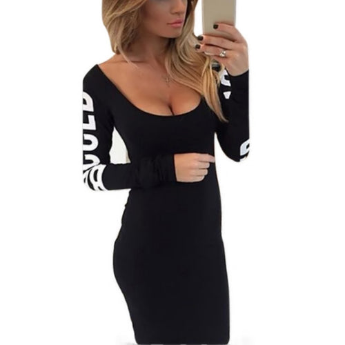 women-sexy-bodycon-long-sleeve-back-hollow-out-push-up-cocktail-party-dress-clubwear BBL