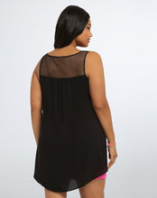 Women Sleeveless Sexy Blouse Big Size Women Clothing Black Lace Patchwork Casual Loose Tank Top Chiffon Blusas M0136