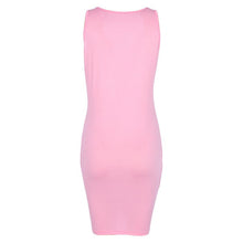 women-sleeveless-short-mini-dress-split-bodycon-party-club-a-line-dress-red-pink-black BBL